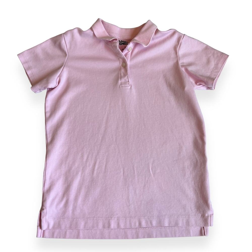 Lands End Pink Polo 10-12